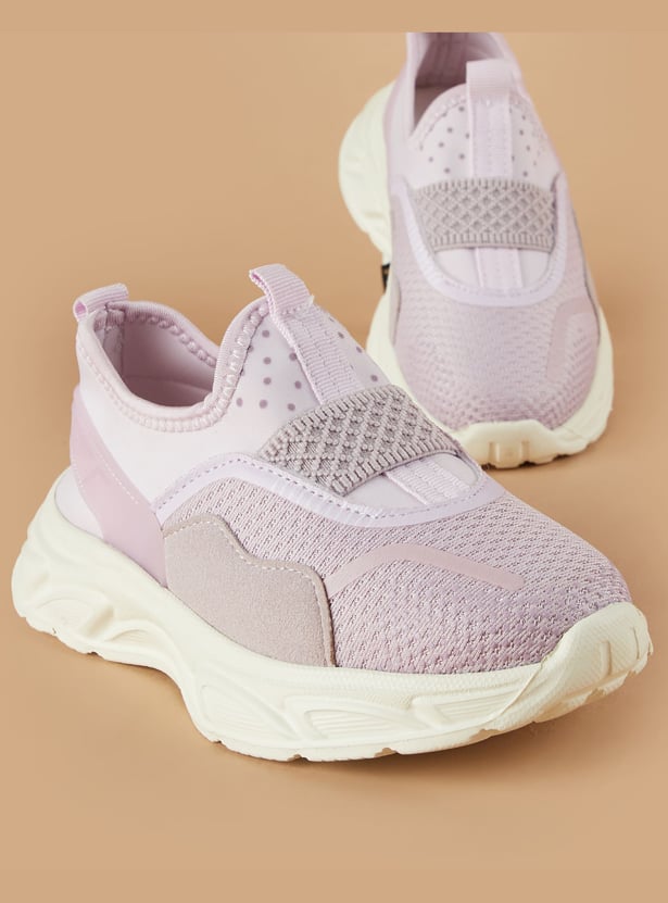 STEELTOE Girls Woven Sneakers