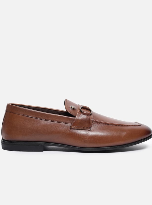 LOUIS PHILIPPE Solid Moccasins