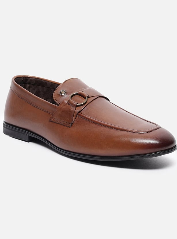 LOUIS PHILIPPE Solid Moccasins