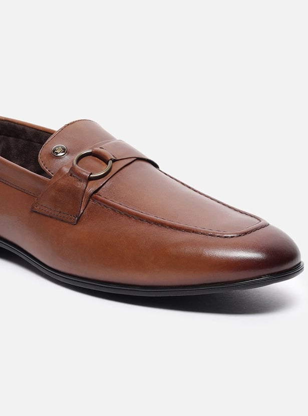 LOUIS PHILIPPE Solid Moccasins