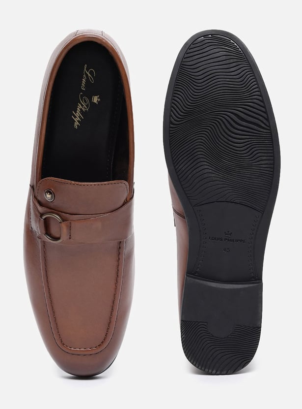 LOUIS PHILIPPE Solid Moccasins