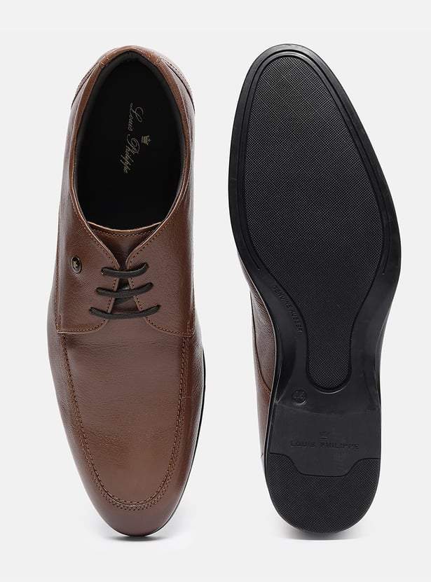 LOUIS PHILIPPE Solid Derby Shoes