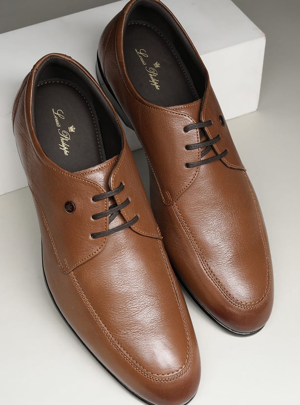 LOUIS PHILIPPE Solid Derby Shoes