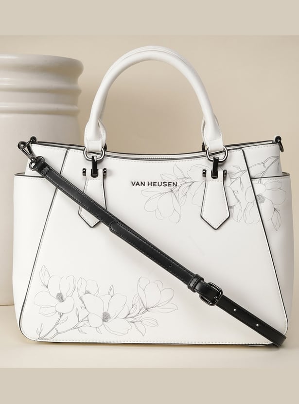 VAN HEUSEN Floral Print Handheld Bag with Pouch