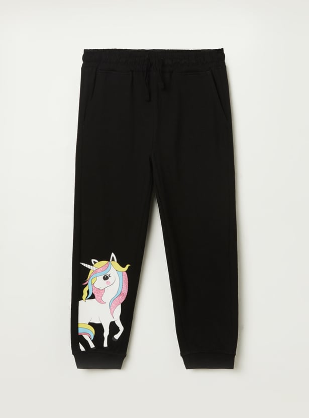 FAME FOREVER Girls Printed Joggers