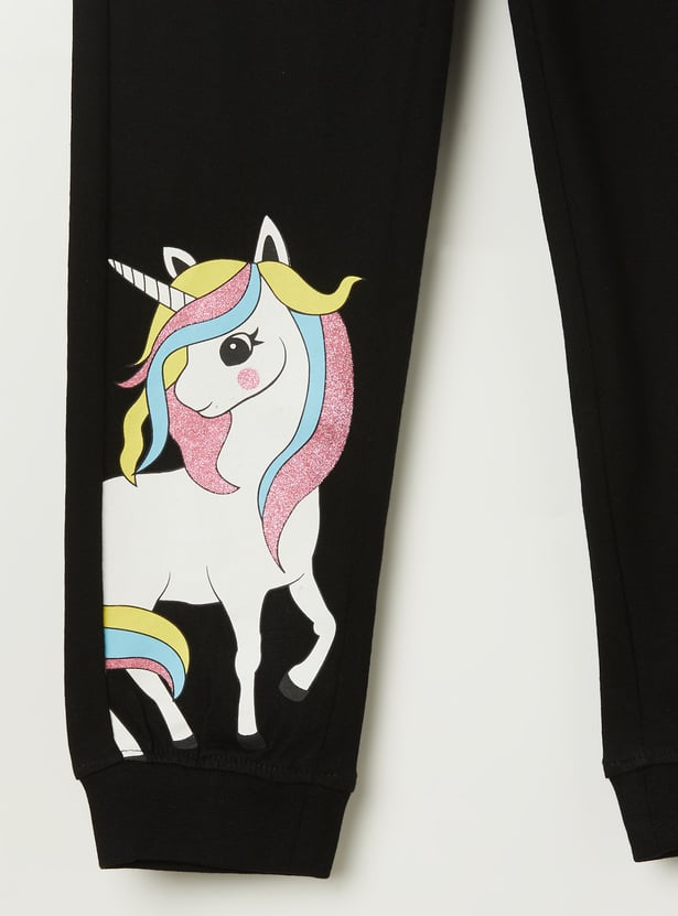 FAME FOREVER Girls Printed Joggers