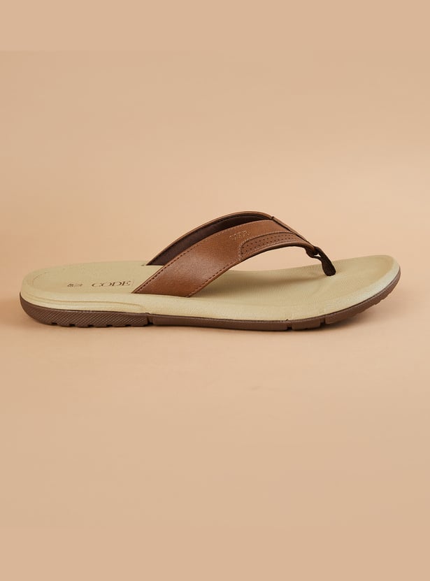 CODE Textured V-Strap Flip-Flops