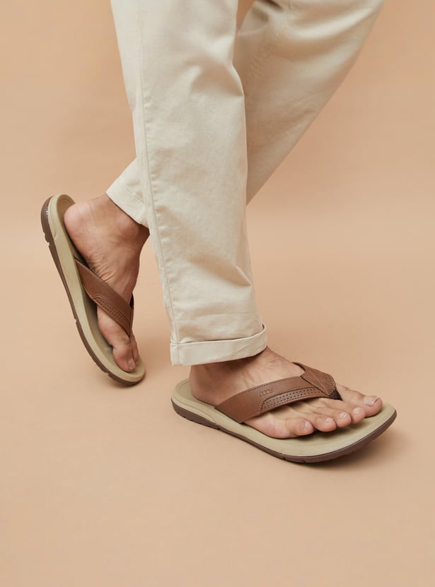 CODE Textured V-Strap Flip-Flops