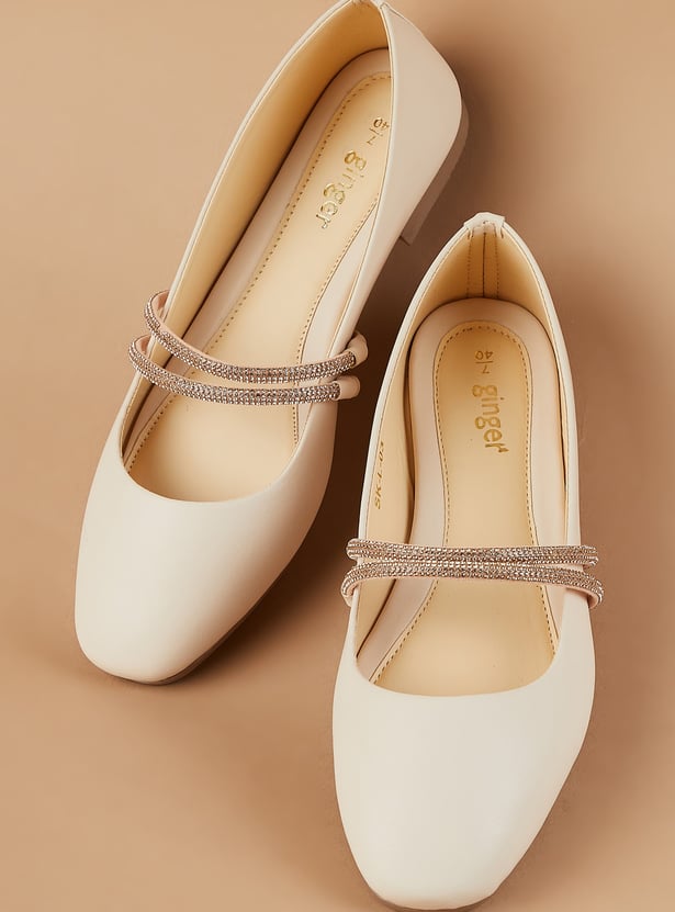 GINGER Embellished Ballerinas