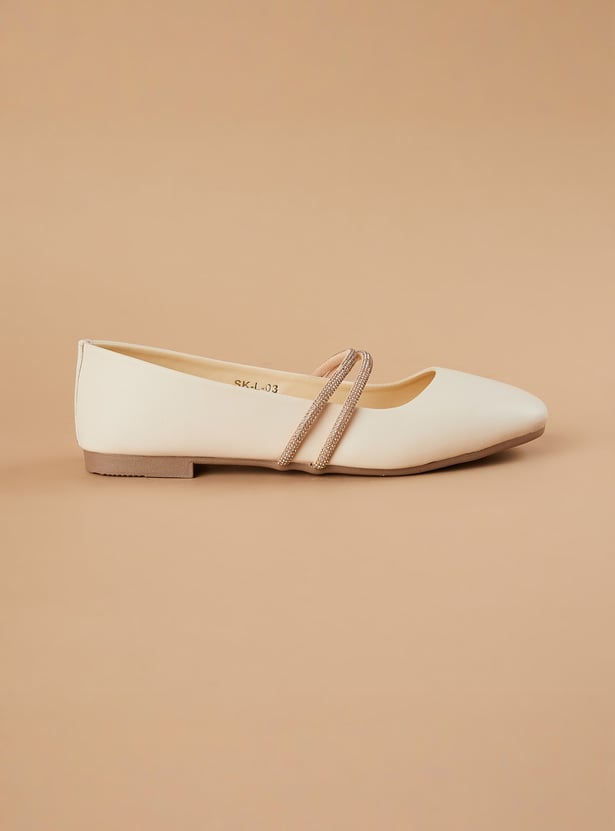 GINGER Embellished Ballerinas
