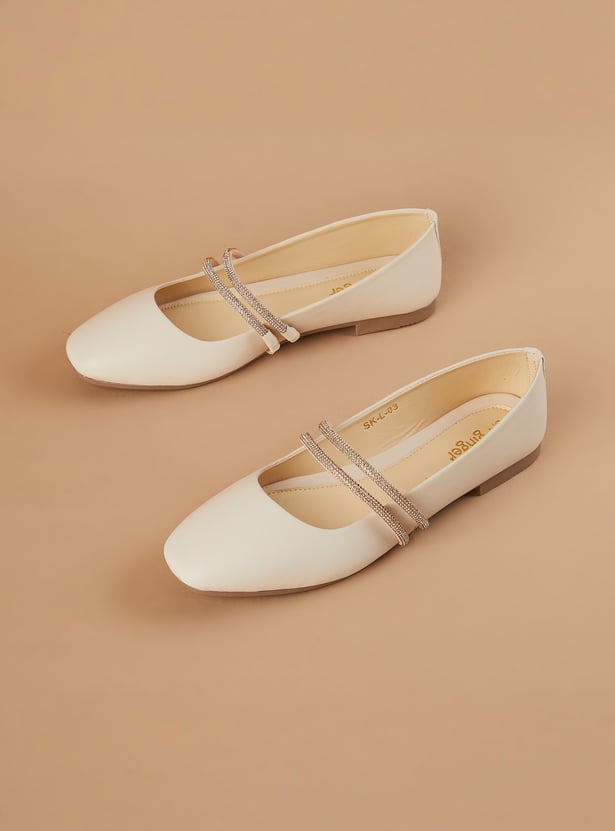 GINGER Embellished Ballerinas