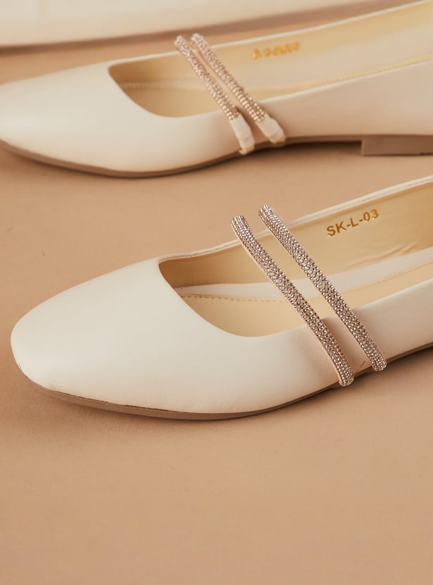 GINGER Embellished Ballerinas