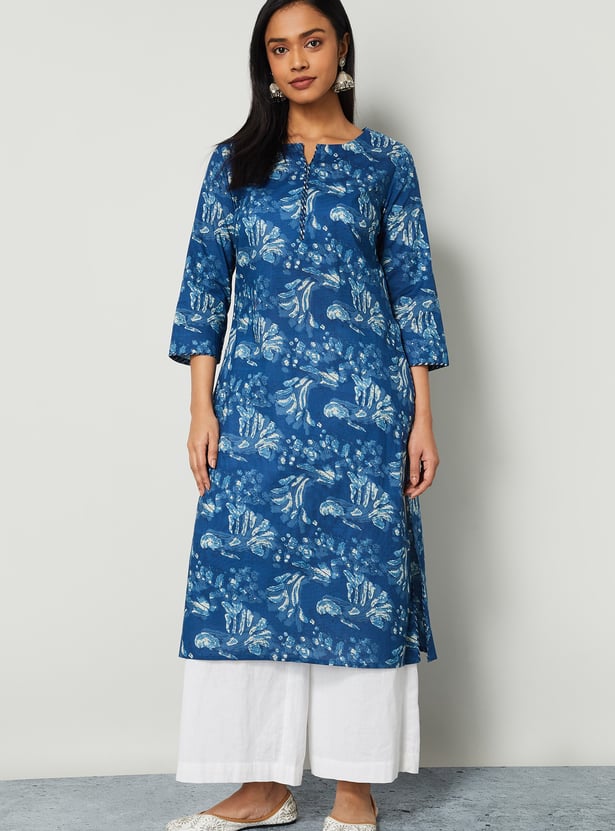 MELANGE Printed Straight Kurta