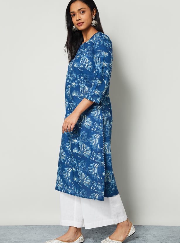 MELANGE Printed Straight Kurta