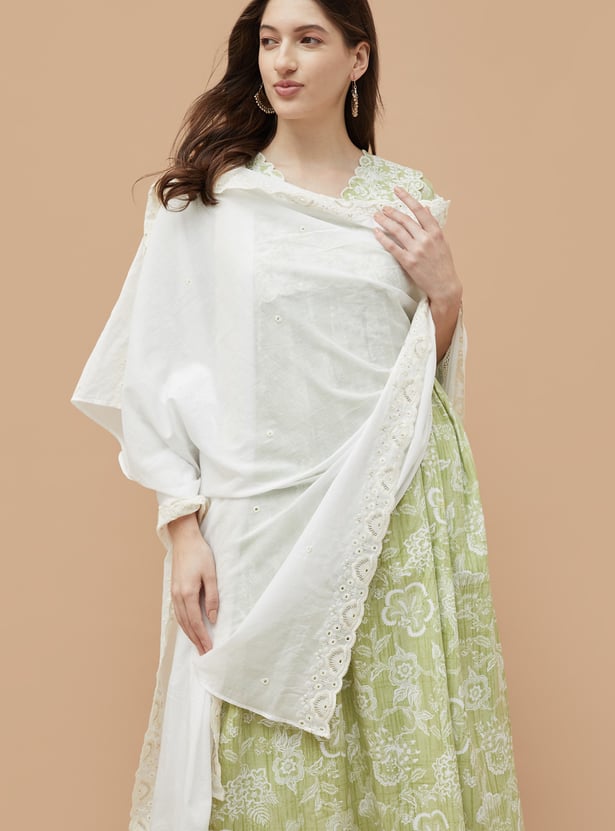 MELANGE Embroidered Dupatta