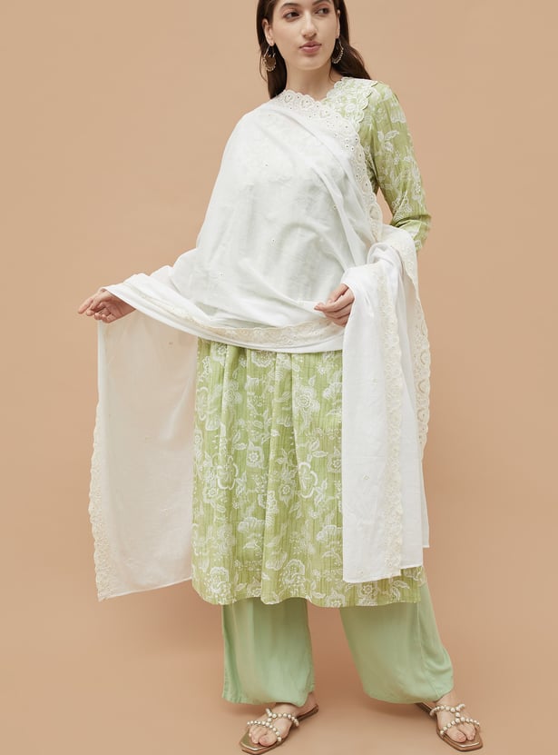 MELANGE Embroidered Dupatta