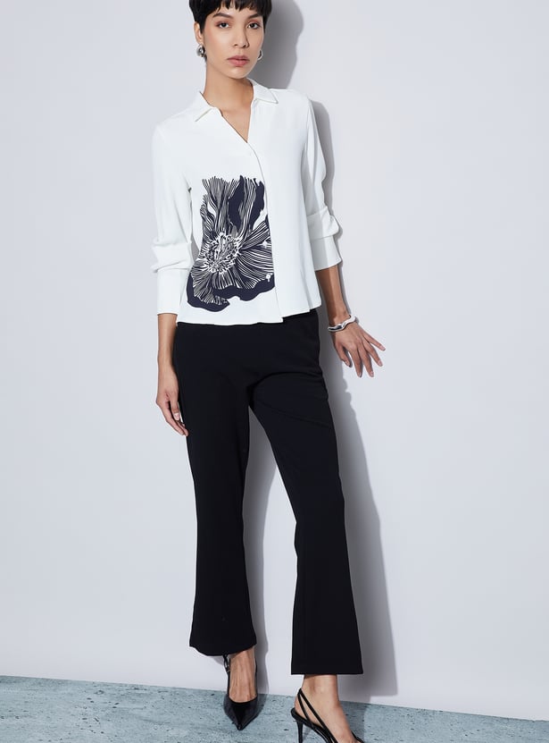 CODE Floral Print Shirt