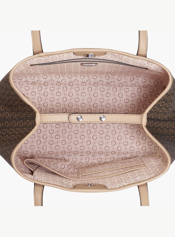 GUESS Printed Shoulder Bag with Pouch
