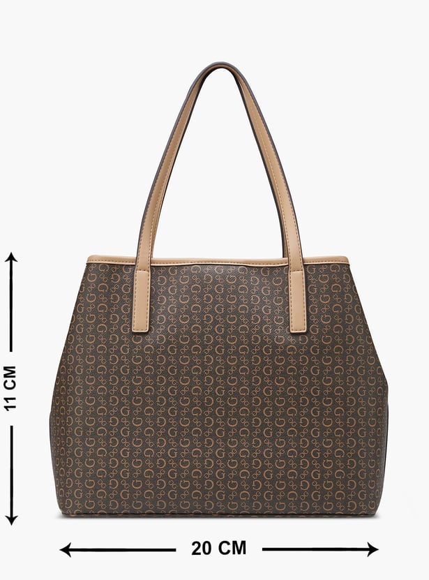 GUESS Printed Shoulder Bag with Pouch