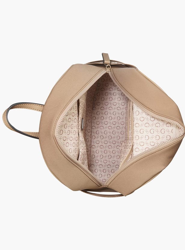 GUESS Garnon Brand Print Backpack