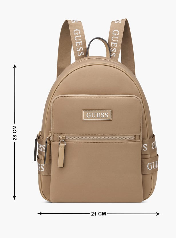 GUESS Garnon Brand Print Backpack