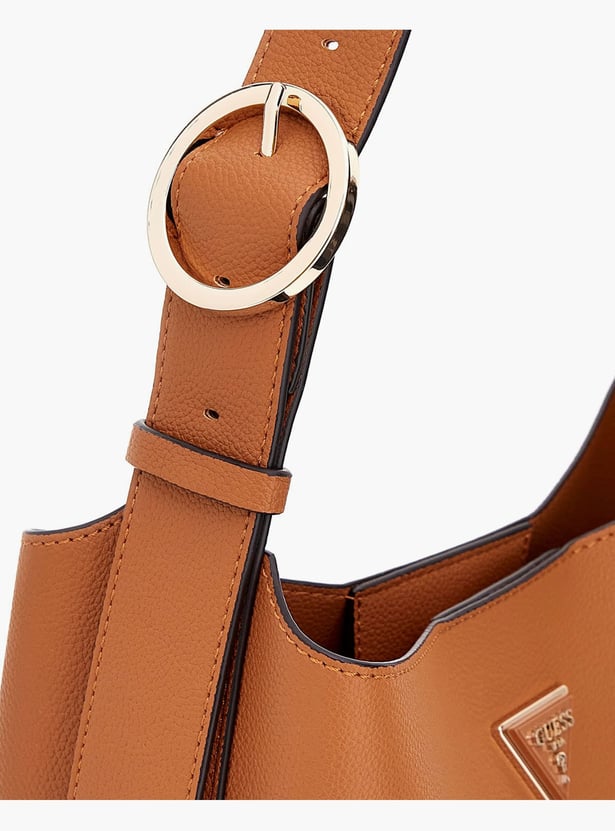 GUESS Meridian II Textured Bucket Bag with Pouch