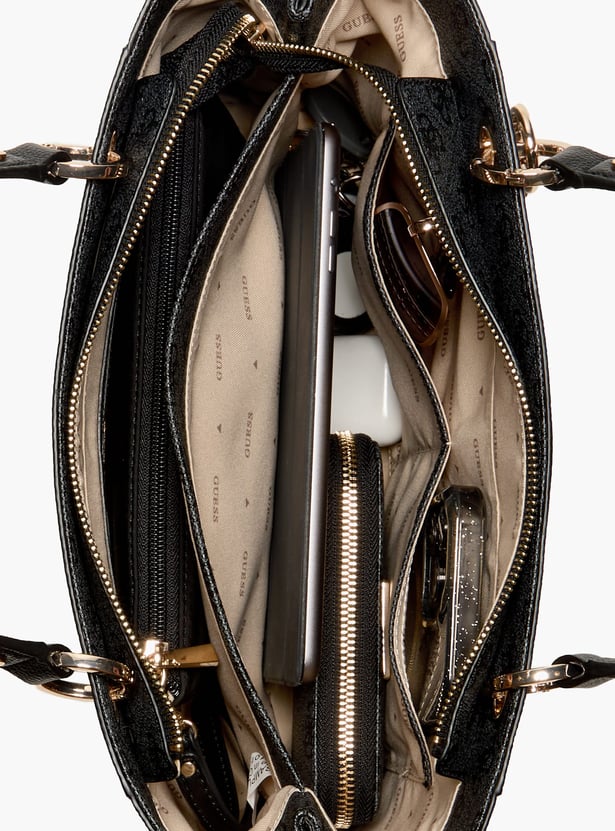 GUESS Printed Handheld Bag