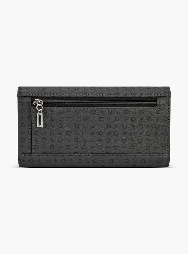 GUESS Abbas Monogram Print Tri-Fold Wallet