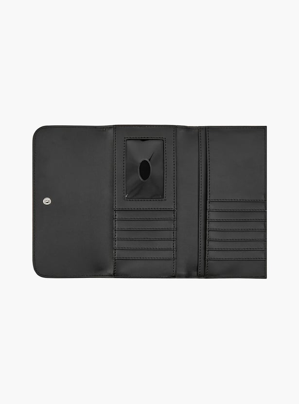 GUESS Abbas Monogram Print Tri-Fold Wallet