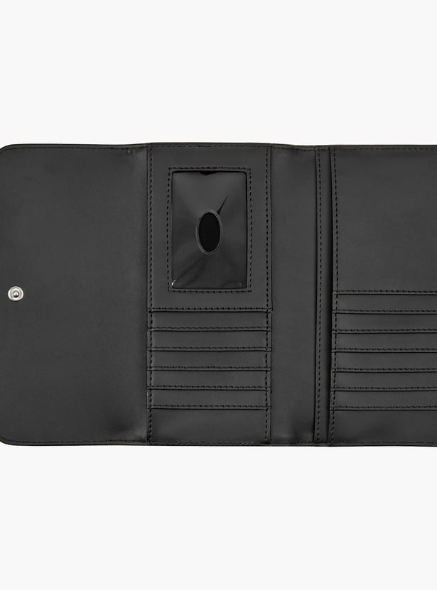 GUESS Abbas Monogram Print Tri-Fold Wallet