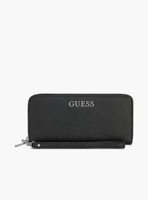 GUESS Abbas Textured Zip-Around Wallet