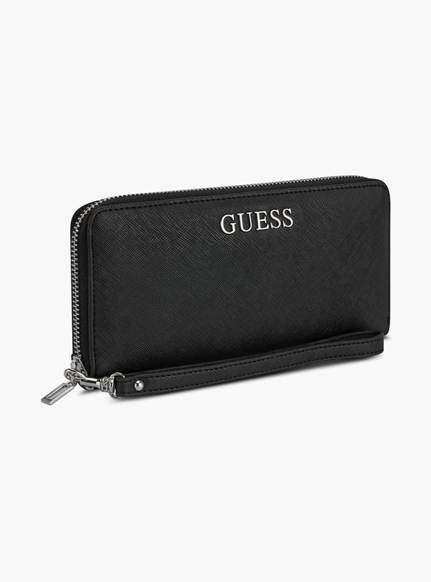 GUESS Abbas Textured Zip-Around Wallet