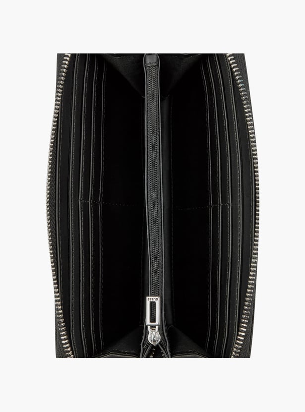 GUESS Abbas Textured Zip-Around Wallet