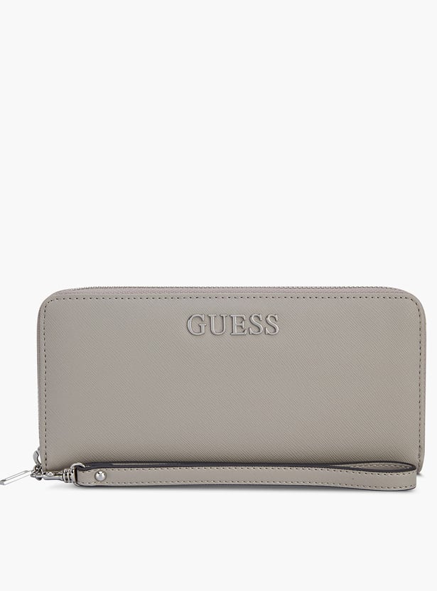 GUESS Abbas Textured Zip-Around Wallet