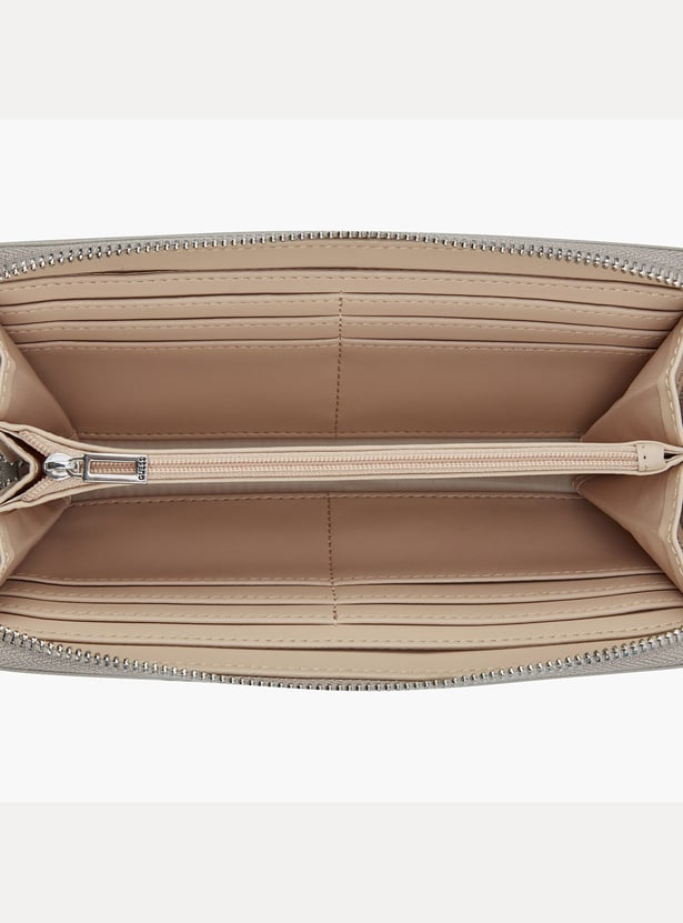 GUESS Abbas Textured Zip-Around Wallet