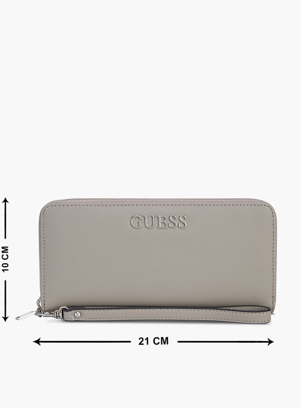 GUESS Abbas Textured Zip-Around Wallet