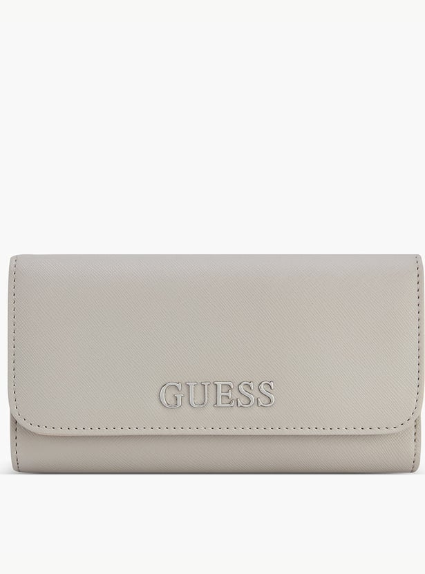 GUESS Abbas Textured Tri-Fold Wallet