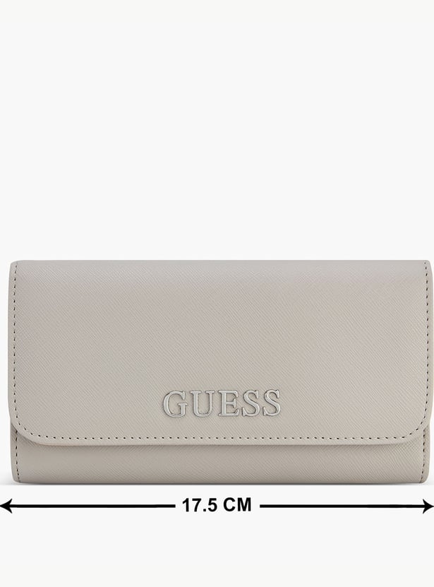 GUESS Abbas Textured Tri-Fold Wallet