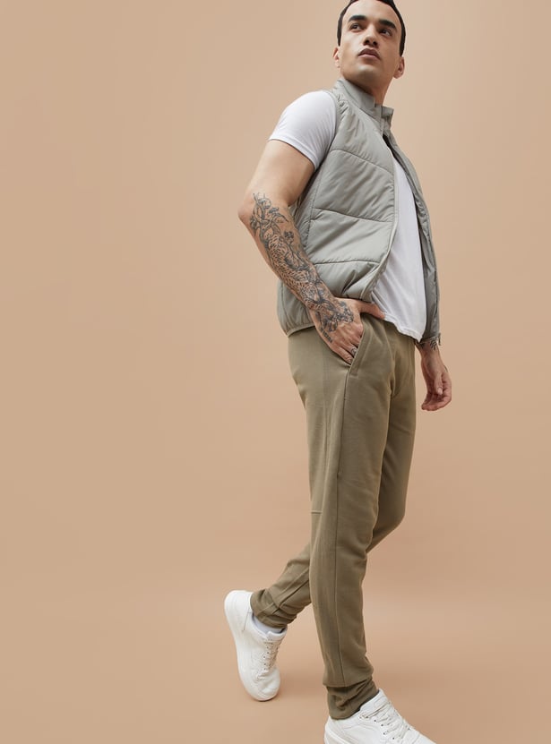 FAME FOREVER Solid Slim Fit Track Pants