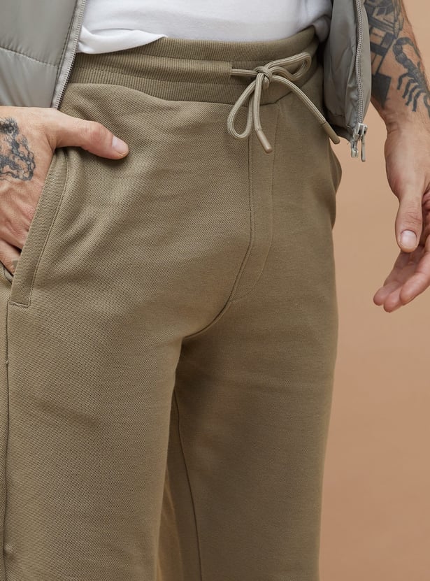 FAME FOREVER Solid Slim Fit Track Pants