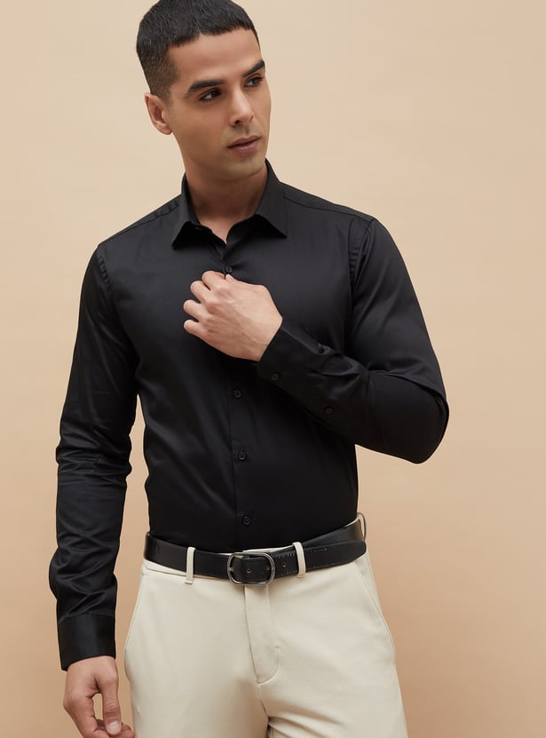 CODE Solid Slim Fit Formal Shirt
