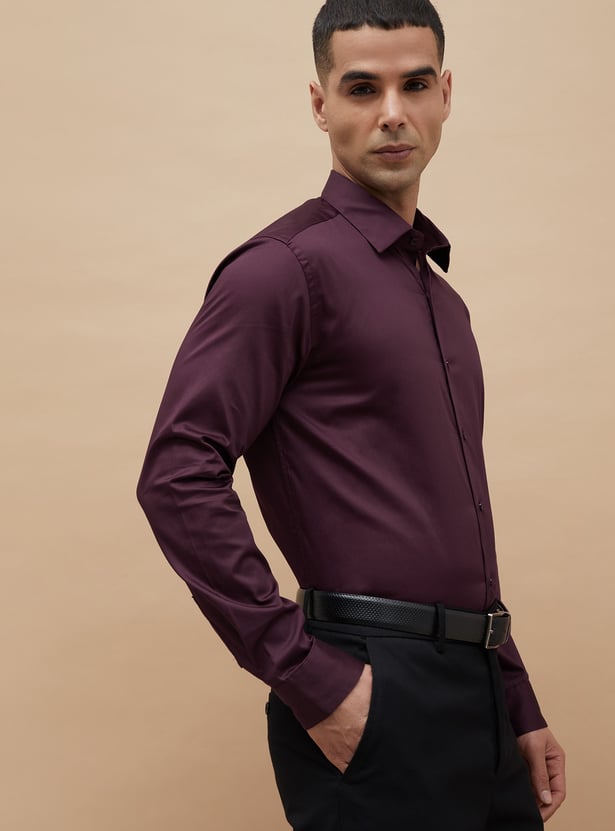 CODE Solid Slim Fit Formal Shirt