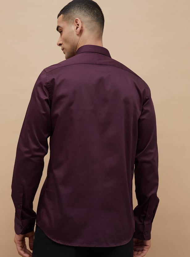 CODE Solid Slim Fit Formal Shirt