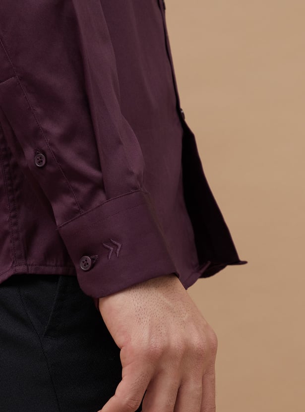 CODE Solid Slim Fit Formal Shirt