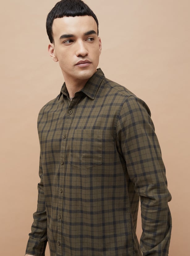 FAME FOREVER Checked Regular Fit Shirt