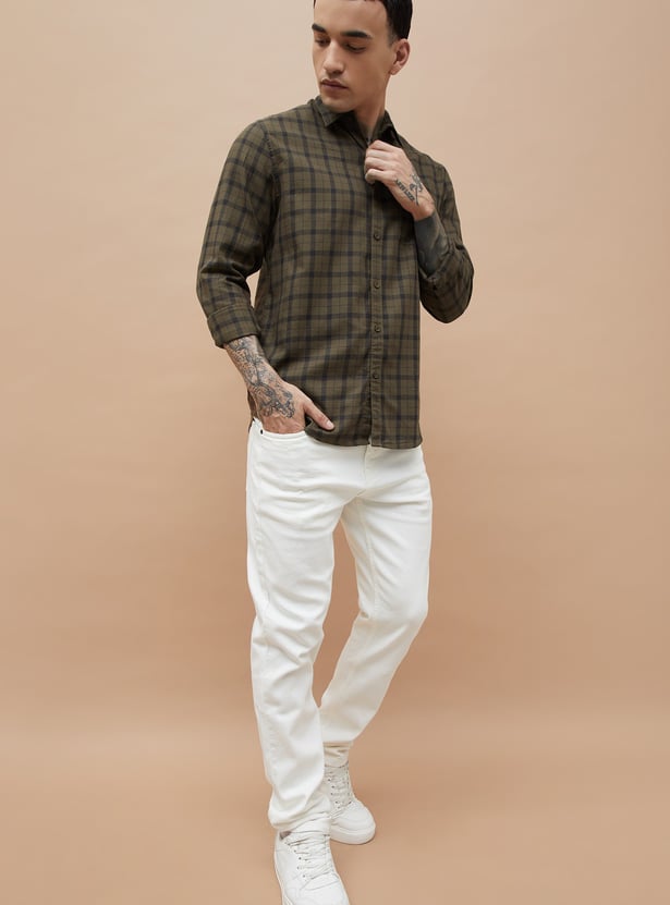 FAME FOREVER Checked Regular Fit Shirt