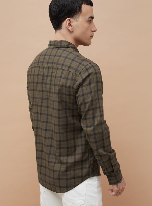 FAME FOREVER Checked Regular Fit Shirt