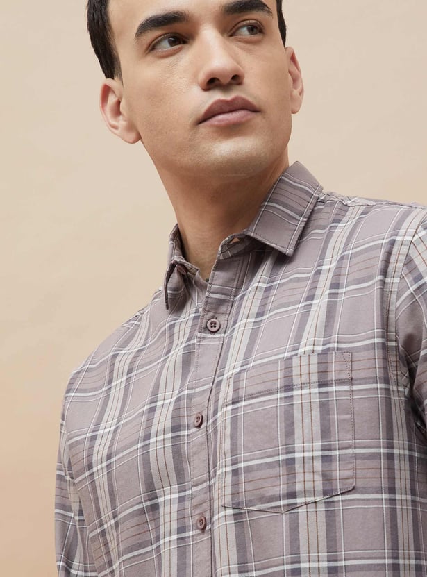FAME FOREVER Checked Smart Fit Shirt