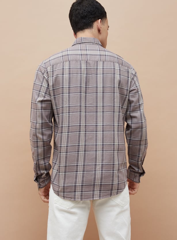 FAME FOREVER Checked Smart Fit Shirt