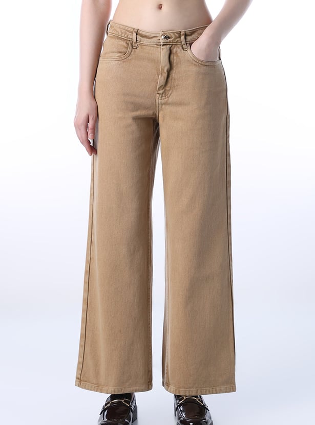ONLY Washed Wide Leg Jeans